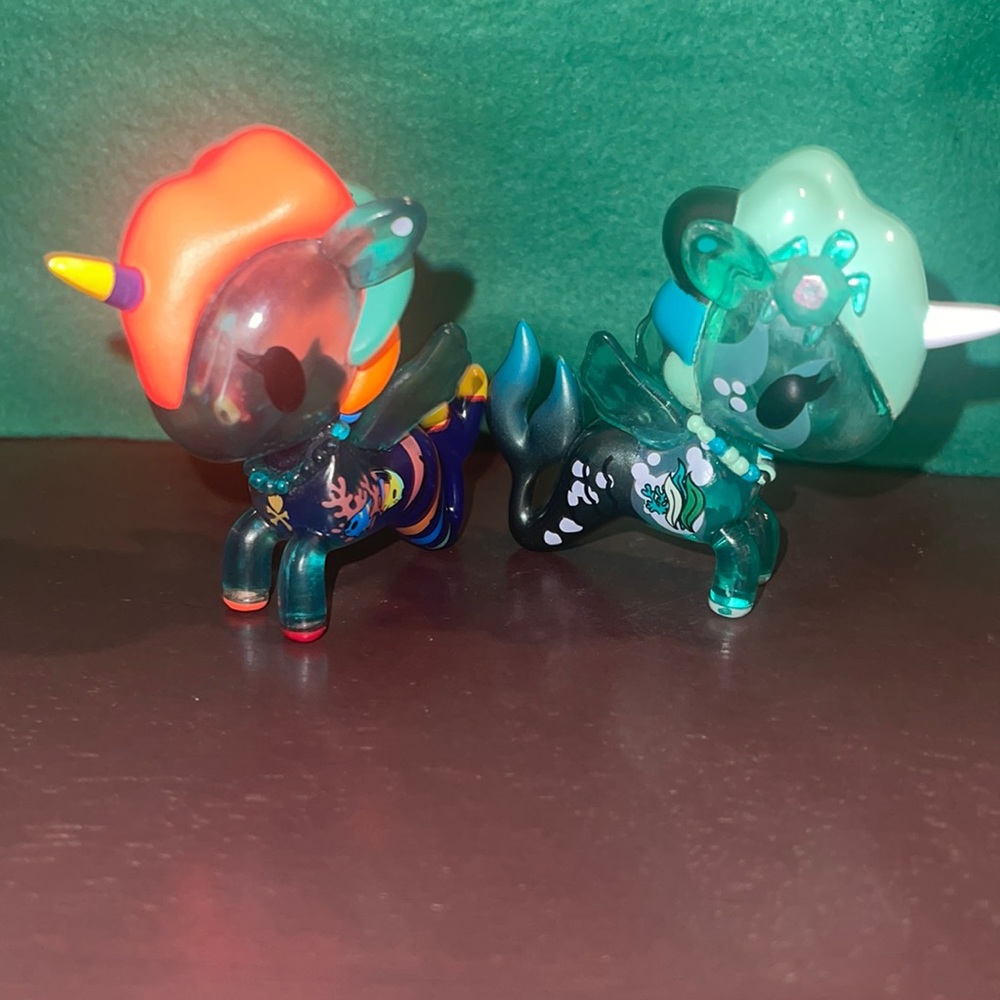 Lot of 2 Tokidoki Unicorno Mermicorno Series 2 Aquaria Fish and Cerulean